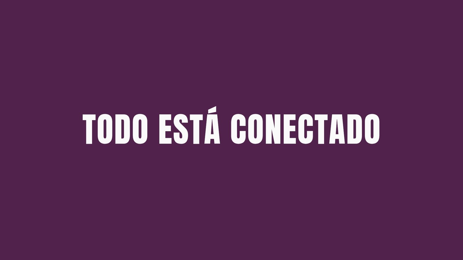 TODO ESTÁ CONECTADO